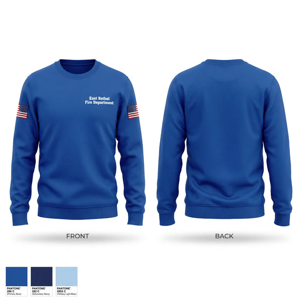 Crew Neck Sweatshirt, East Bethel Fire Department, Fire Department, Teamtime, Team time, sublimation, custom sports apparel, team uniforms, spirit wear, spiritwear, sports uniforms, custom shirts, team store, custom team store, fundraiser sports, apparel fundraiser