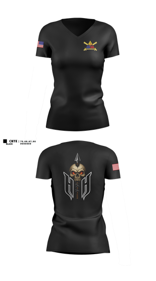 Womens Short Sleeve Vneck Shirt, 1AD DIVARTY HHB, Army, Teamtime, Team time, sublimation, custom sports apparel, team uniforms, spirit wear, spiritwear, sports uniforms, custom shirts, team store, custom team store, fundraiser sports, apparel fundraiser