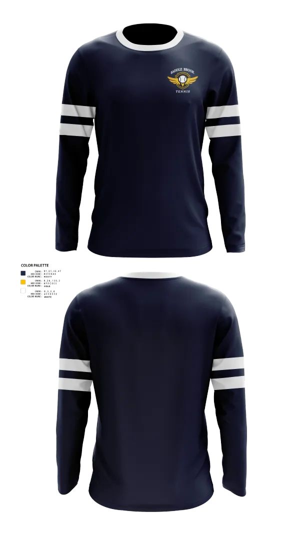 Long Sleeve Performance Shirt, Saddle Brook Tennis, Tennis, Teamtime, Team time, sublimation, custom sports apparel, team uniforms, spirit wear, spiritwear, sports uniforms, custom shirts, team store, custom team store, fundraiser sports, apparel fundraiser