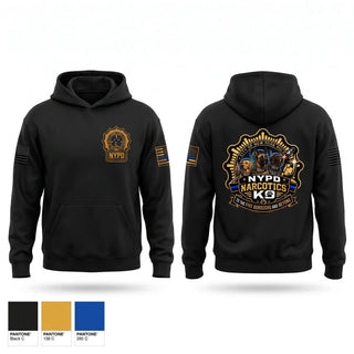 Hoodie, NYPD NARCOTICS K9, Police, Teamtime, Team time, sublimation, custom sports apparel, team uniforms, spirit wear, spiritwear, sports uniforms, custom shirts, team store, custom team store, fundraiser sports, apparel fundraiser