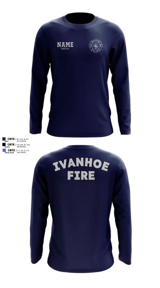Long Sleeve Performance Shirt, Ivanhoe Volunteer Fire Department, Fire Department, Teamtime, Team time, sublimation, custom sports apparel, team uniforms, spirit wear, spiritwear, sports uniforms, custom shirts, team store, custom team store, fundraiser sports, apparel fundraiser