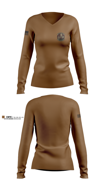 11 CABS 21363424 Women's Long Sleeve V-neck Shirt - 1