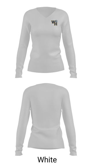 Womens Long Sleeve Vneck Shirt, Blue devils volleyball, Men's Volleyball, Teamtime, Team time, sublimation, custom sports apparel, team uniforms, spirit wear, spiritwear, sports uniforms, custom shirts, team store, custom team store, fundraiser sports, apparel fundraiser