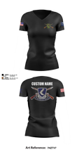 3/485th IN BN VIPERS Women's Short Sleeve V-neck Shirt - 14