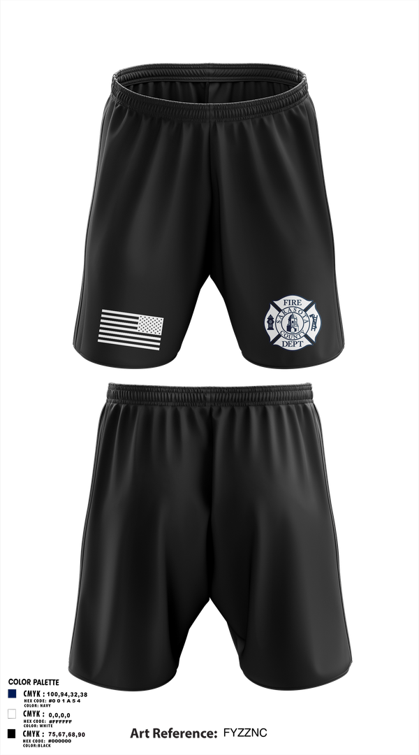 Athletic Shorts With Pockets, Sarasota County Fire Department, , Teamtime, Team time, sublimation, custom sports apparel, team uniforms, spirit wear, spiritwear, sports uniforms, custom shirts, team store, custom team store, fundraiser sports, apparel fundraiser