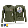 Divcomm Women's Long Sleeve V-neck Shirt - 1