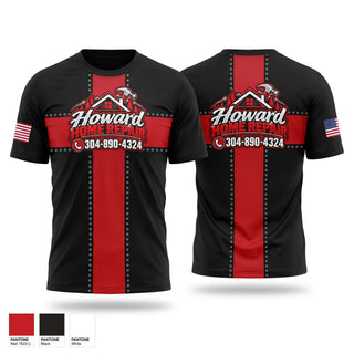 Short Sleeve Performance Shirt, Howard Home Repair, , Teamtime, Team time, sublimation, custom sports apparel, team uniforms, spirit wear, spiritwear, sports uniforms, custom shirts, team store, custom team store, fundraiser sports, apparel fundraiser
