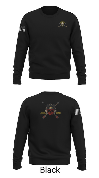 HHC 1ST BN 65TH INF REG 37027078 Crew Neck Sweatshirt - 25