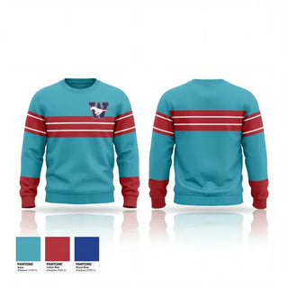 Crew Neck Sweatshirt, Tulare Mustangs, Swimming, Teamtime, Team time, sublimation, custom sports apparel, team uniforms, spirit wear, spiritwear, sports uniforms, custom shirts, team store, custom team store, fundraiser sports, apparel fundraiser