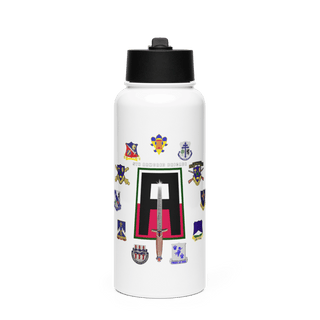 5th Armored Brigade 44800890 Stainless Steel Water Bottle with a Straw Lid