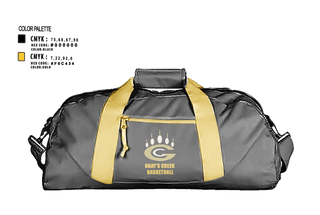 Duffle Bag, Gray's Creek Basketball, Women's Basketball, Teamtime, Team time, sublimation, custom sports apparel, team uniforms, spirit wear, spiritwear, sports uniforms, custom shirts, team store, custom team store, fundraiser sports, apparel fundraiser