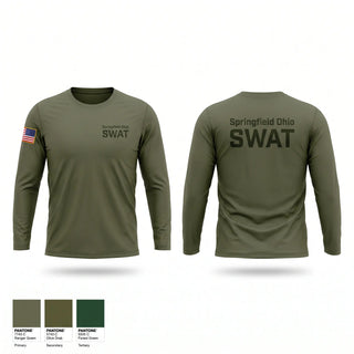 Long Sleeve Performance Shirt, Springfield Ohio SWAT, Police, Teamtime, Team time, sublimation, custom sports apparel, team uniforms, spirit wear, spiritwear, sports uniforms, custom shirts, team store, custom team store, fundraiser sports, apparel fundraiser