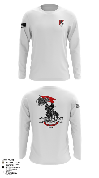 Long Sleeve Performance Shirt, 58th CEC-A, Army, Teamtime, Team time, sublimation, custom sports apparel, team uniforms, spirit wear, spiritwear, sports uniforms, custom shirts, team store, custom team store, fundraiser sports, apparel fundraiser