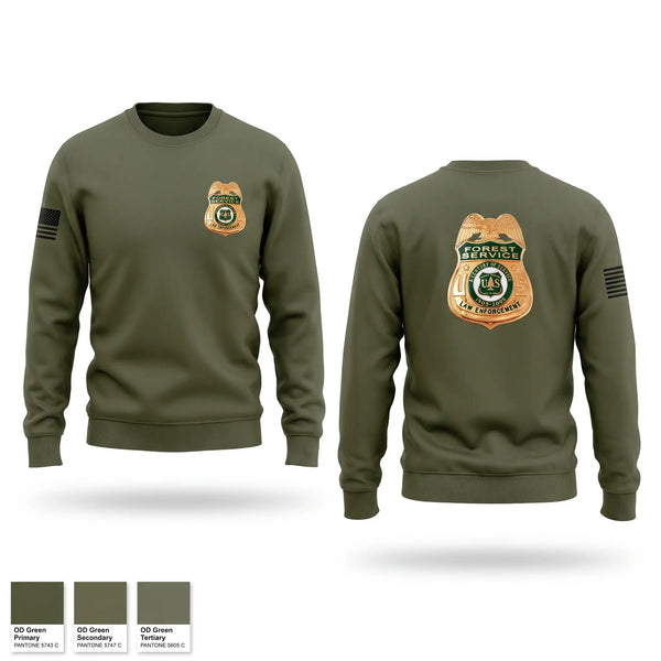 Crew Neck Sweatshirt, U.S. Forest Service, Police, Teamtime, Team time, sublimation, custom sports apparel, team uniforms, spirit wear, spiritwear, sports uniforms, custom shirts, team store, custom team store, fundraiser sports, apparel fundraiser