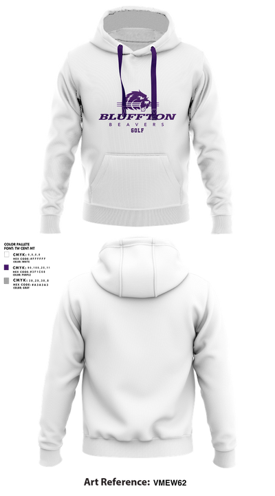 Bluffton University 87987155 Hoodie - 1