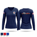 Rose Fire Company Women's Long Sleeve V-neck Shirt - 1