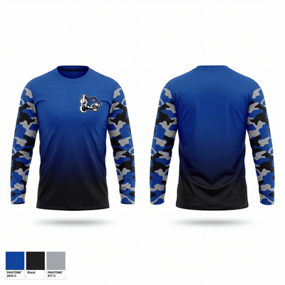 Jefferson Davis County High School Track & Field 533121 Long Sleeve Performance Shirt 1
