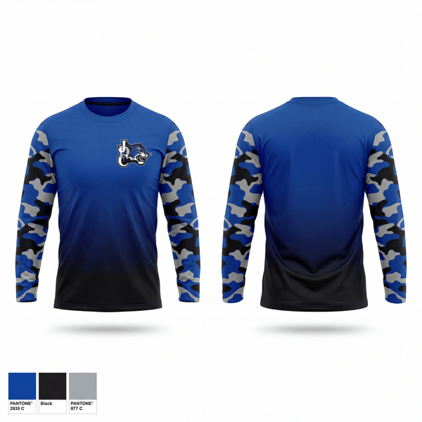 Long Sleeve Performance Shirt, Jefferson Davis County High School Track & Field, Track & Field, Teamtime, Team time, sublimation, custom sports apparel, team uniforms, spirit wear, spiritwear, sports uniforms, custom shirts, team store, custom team store, fundraiser sports, apparel fundraiser