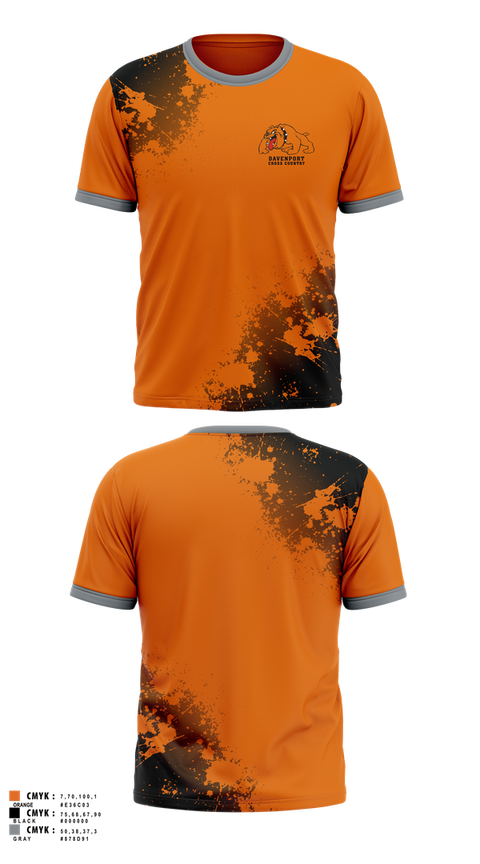 Short Sleeve Performance Shirt, Davenport, Cross Country, Teamtime, Team time, sublimation, custom sports apparel, team uniforms, spirit wear, spiritwear, sports uniforms, custom shirts, team store, custom team store, fundraiser sports, apparel fundraiser