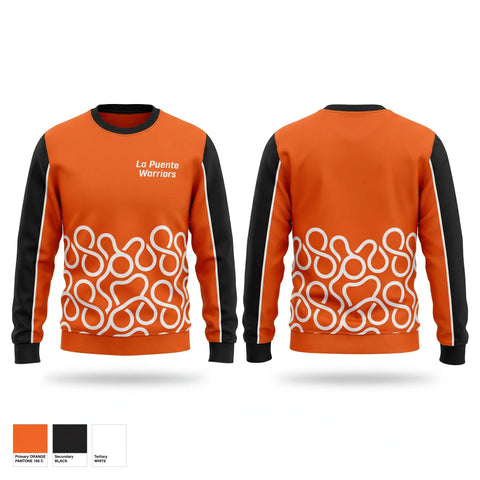 Crew Neck Sweatshirt, La Puente Warriors, , Teamtime, Team time, sublimation, custom sports apparel, team uniforms, spirit wear, spiritwear, sports uniforms, custom shirts, team store, custom team store, fundraiser sports, apparel fundraiser