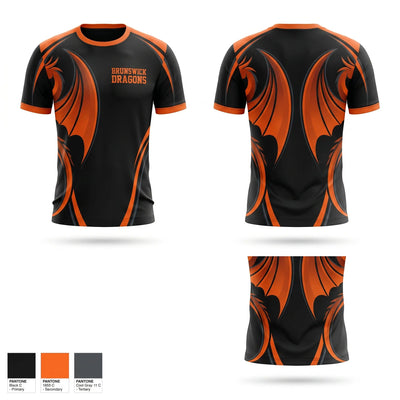 Brunswick Dragons Short Sleeve Performance Shirt - 1