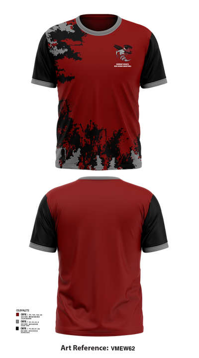 Fairmont Heights High School Basketball 2984774 Short Sleeve Performance Shirt - 41