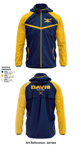 Windbreaker, UCD Men’s Crew, Spirit Store, Teamtime, Team time, sublimation, custom sports apparel, team uniforms, spirit wear, spiritwear, sports uniforms, custom shirts, team store, custom team store, fundraiser sports, apparel fundraiser