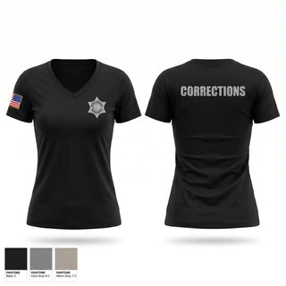 Womens Short Sleeve Vneck Shirt, Georgetown County Sheriff Office, Police, Teamtime, Team time, sublimation, custom sports apparel, team uniforms, spirit wear, spiritwear, sports uniforms, custom shirts, team store, custom team store, fundraiser sports, apparel fundraiser
