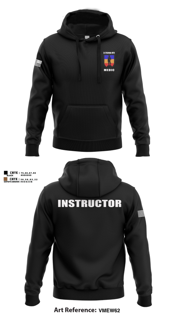 Hoodie, 2/254 RTI, Army, Teamtime, Team time, sublimation, custom sports apparel, team uniforms, spirit wear, spiritwear, sports uniforms, custom shirts, team store, custom team store, fundraiser sports, apparel fundraiser