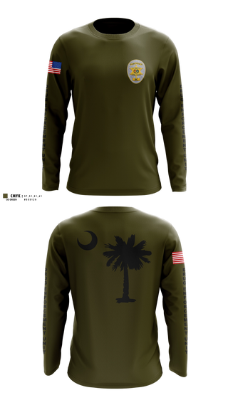 Long Sleeve Performance Shirt, York County Multi-Jurisdictional Drug Enforcement Unti, Police, Teamtime, Team time, sublimation, custom sports apparel, team uniforms, spirit wear, spiritwear, sports uniforms, custom shirts, team store, custom team store, fundraiser sports, apparel fundraiser