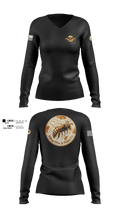 Hilltop Hive & Honey Co 77674804 Women's Long Sleeve V-neck Shirt - 100