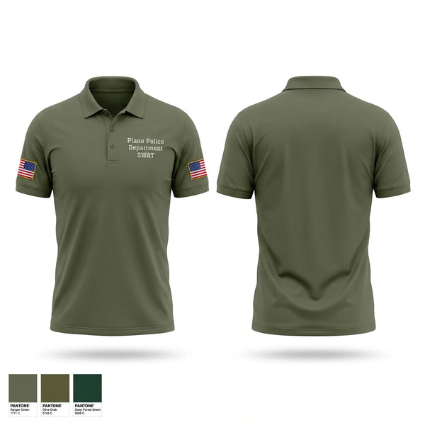 Short Sleeve Performance Polo, Plano Police Department SWAT, Police, Teamtime, Team time, sublimation, custom sports apparel, team uniforms, spirit wear, spiritwear, sports uniforms, custom shirts, team store, custom team store, fundraiser sports, apparel fundraiser