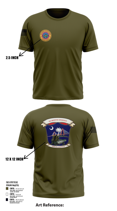 4th Medical Logistics 59116448 Short Sleeve Performance Shirt - 101