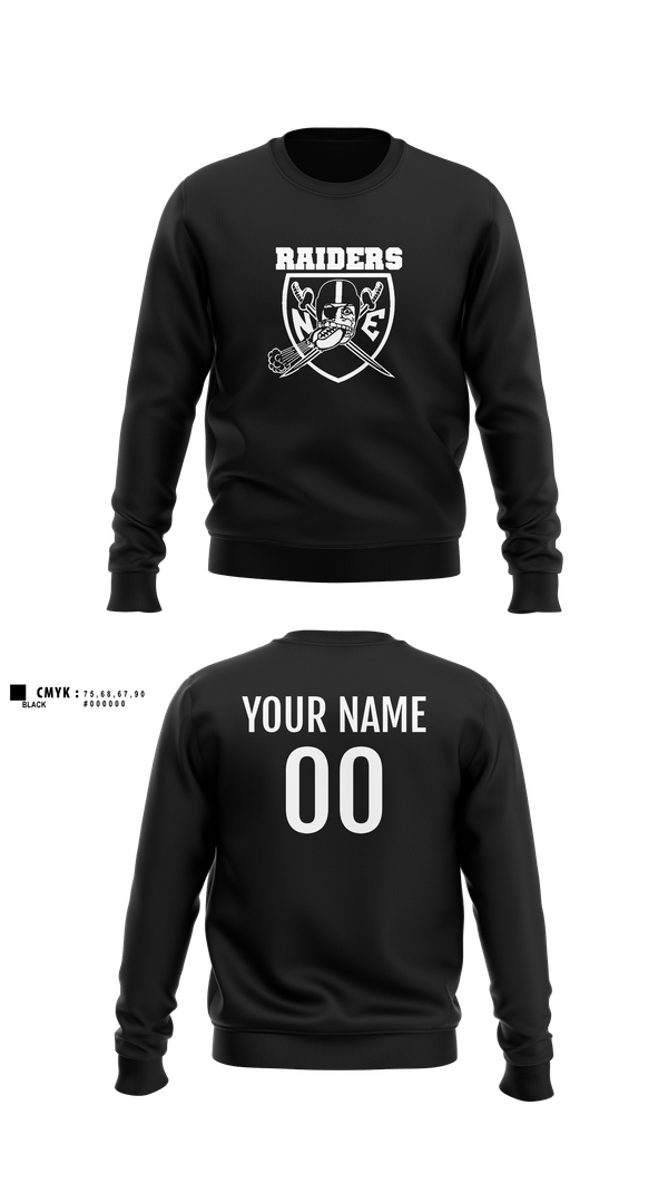 Crew Neck Sweatshirt, NE Raiders, , Teamtime, Team time, sublimation, custom sports apparel, team uniforms, spirit wear, spiritwear, sports uniforms, custom shirts, team store, custom team store, fundraiser sports, apparel fundraiser