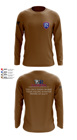 Long Sleeve Performance Shirt, RICS Raiders, Army, Teamtime, Team time, sublimation, custom sports apparel, team uniforms, spirit wear, spiritwear, sports uniforms, custom shirts, team store, custom team store, fundraiser sports, apparel fundraiser