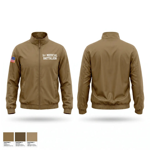Windbreaker, 1st Medical Battalion, Navy, Teamtime, Team time, sublimation, custom sports apparel, team uniforms, spirit wear, spiritwear, sports uniforms, custom shirts, team store, custom team store, fundraiser sports, apparel fundraiser