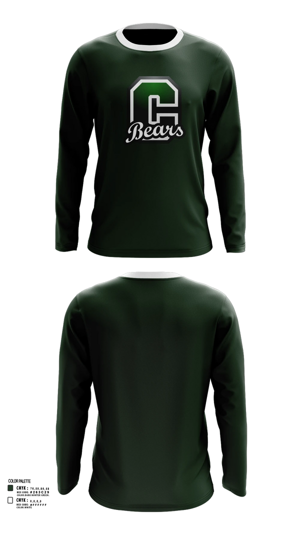 Long Sleeve Performance Shirt, Cloudcroft Bears Band, Spirit Store, Teamtime, Team time, sublimation, custom sports apparel, team uniforms, spirit wear, spiritwear, sports uniforms, custom shirts, team store, custom team store, fundraiser sports, apparel fundraiser