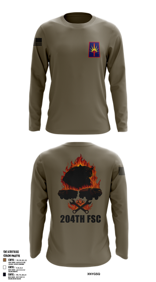 Long Sleeve Performance Shirt, 204thFSC, National Guard, Teamtime, Team time, sublimation, custom sports apparel, team uniforms, spirit wear, spiritwear, sports uniforms, custom shirts, team store, custom team store, fundraiser sports, apparel fundraiser