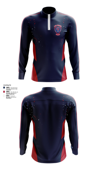 Quarter Zip Jacket, Benjamin O. Davis High School Soccer, Women's Soccer, Teamtime, Team time, sublimation, custom sports apparel, team uniforms, spirit wear, spiritwear, sports uniforms, custom shirts, team store, custom team store, fundraiser sports, apparel fundraiser