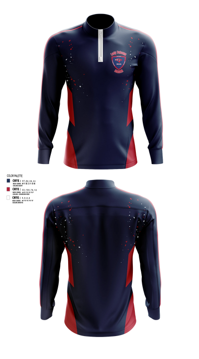 Benjamin O. Davis High School Soccer Quarter Zip Jacket - 3