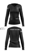 Fayette County Sheriff WV 38752837 Women's Long Sleeve V-neck Shirt - 34