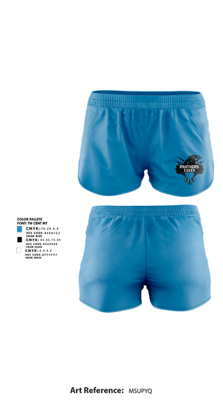 Womens Shorts, Cramerton Panthers Football and Cheer, , Teamtime, Team time, sublimation, custom sports apparel, team uniforms, spirit wear, spiritwear, sports uniforms, custom shirts, team store, custom team store, fundraiser sports, apparel fundraiser