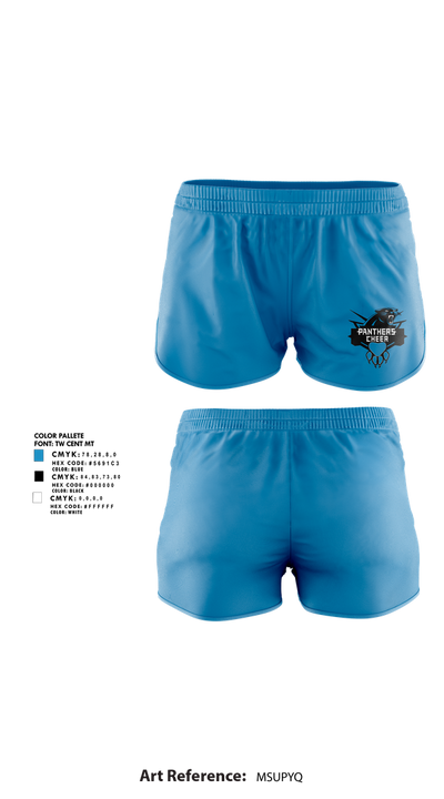 Cramerton Panthers Football and Cheer 89738490 Women's Shorts - 1