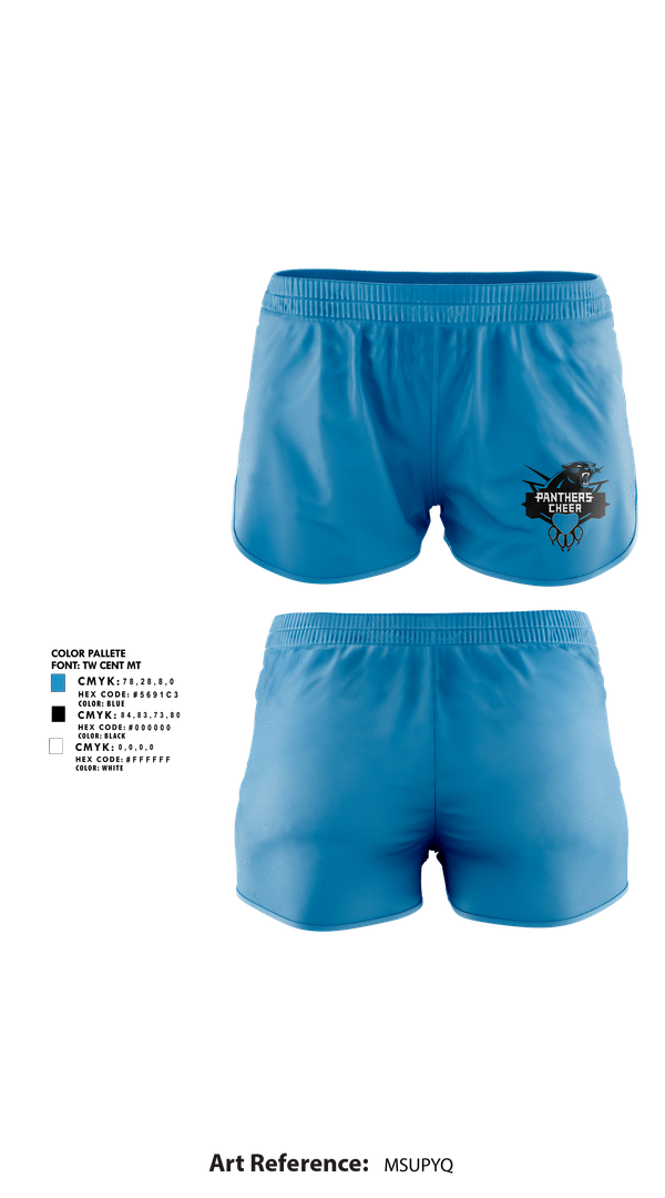 Womens Shorts, Cramerton Panthers Football and Cheer, , Teamtime, Team time, sublimation, custom sports apparel, team uniforms, spirit wear, spiritwear, sports uniforms, custom shirts, team store, custom team store, fundraiser sports, apparel fundraiser