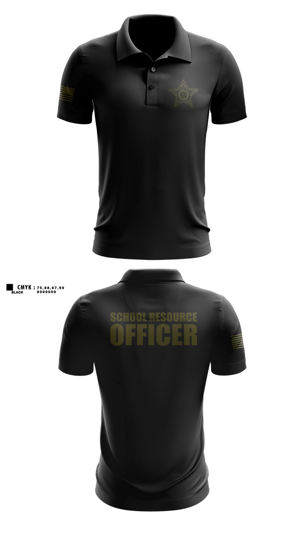 Short Sleeve Performance Polo, Okaloosa County Sheriff’s Office SRO, Police, Teamtime, Team time, sublimation, custom sports apparel, team uniforms, spirit wear, spiritwear, sports uniforms, custom shirts, team store, custom team store, fundraiser sports, apparel fundraiser