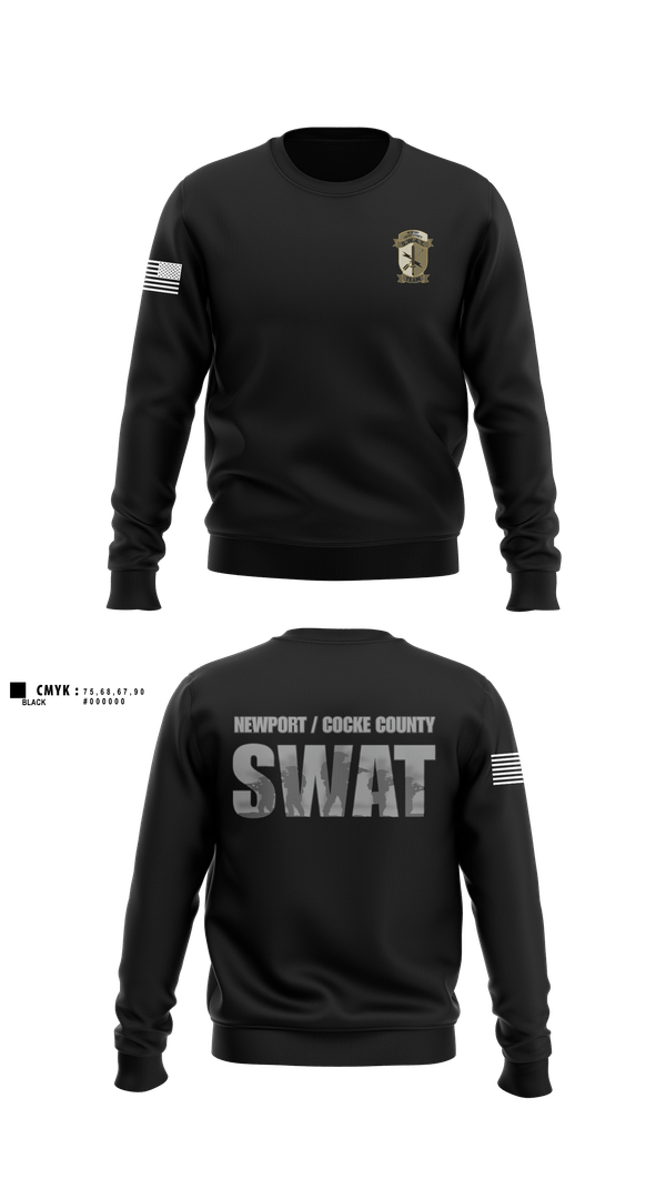 Crew Neck Sweatshirt, Parrottsville PD, Police, Teamtime, Team time, sublimation, custom sports apparel, team uniforms, spirit wear, spiritwear, sports uniforms, custom shirts, team store, custom team store, fundraiser sports, apparel fundraiser