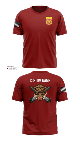 Short Sleeve Performance Shirt, 1-77 FA Bravo Btry, Army, Teamtime, Team time, sublimation, custom sports apparel, team uniforms, spirit wear, spiritwear, sports uniforms, custom shirts, team store, custom team store, fundraiser sports, apparel fundraiser