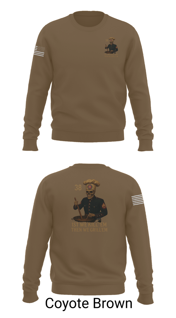 Crew Neck Sweatshirt, 1/1, Marines, Teamtime, Team time, sublimation, custom sports apparel, team uniforms, spirit wear, spiritwear, sports uniforms, custom shirts, team store, custom team store, fundraiser sports, apparel fundraiser