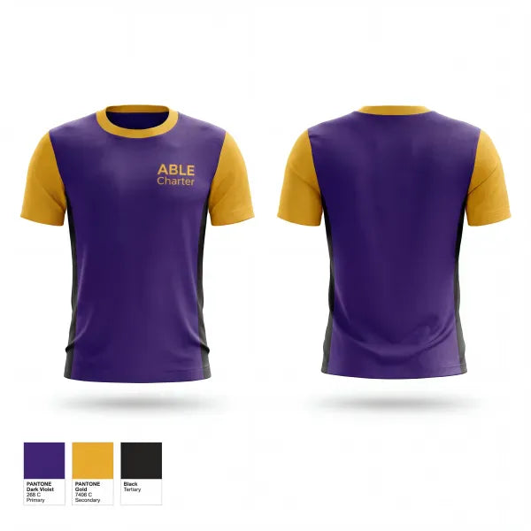 Short Sleeve Performance Shirt, ABLE Charter, Men's Volleyball, Teamtime, Team time, sublimation, custom sports apparel, team uniforms, spirit wear, spiritwear, sports uniforms, custom shirts, team store, custom team store, fundraiser sports, apparel fundraiser