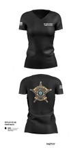 Jeff Davis County Sheriff’s Office 26513372 Women's Short Sleeve V-neck Shirt - 2